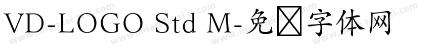 VD-LOGO Std M字体转换